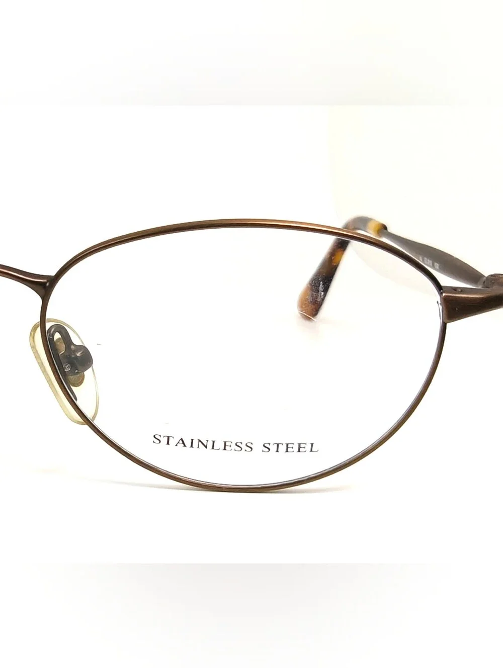 Gucci GG2618 Women's Oval Stainless Steel in Copper Brown. Italy